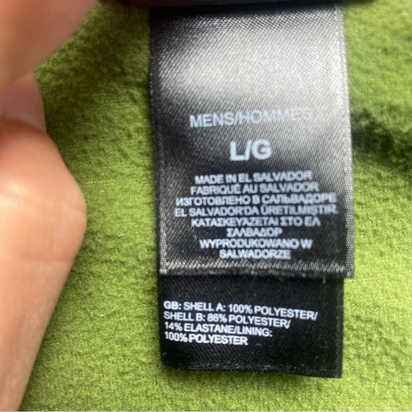 The North Face Men’s Glacier 1/4 Zip Fleece Pullover Green Gray Size Large - Picture 11 of 12